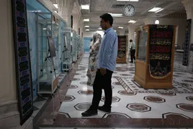 نمایشگاه فرهنگی &laquo;از کربلا تا خراسان&raquo; در آستانه اربعین حسینی در کتابخانه حرم رضوی دایر شد