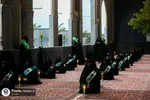 مراسم شام غریبان حسینی در حرم مطهر رضوی + فیلم و عکس