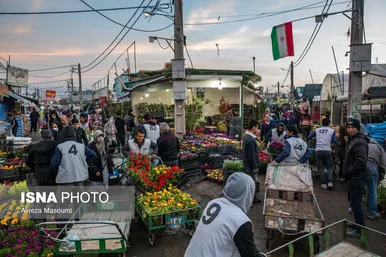 بازار گل محلاتی تهران در آستانه سال نو