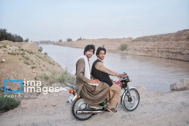 گزارش تصویری | ورود آب به سیستان پس از سال‌ها خشکسالی