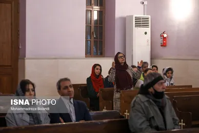 مراسم سال نو میلادی در کلیسای «تارگمانچاتس» تهران
