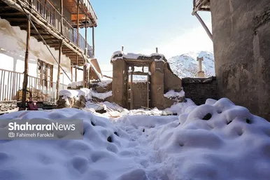 گزارش تصویری | طبیعت زمستانی روستای کنگ