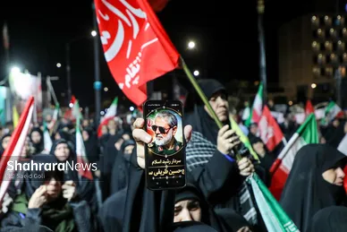گزارش تصویری | وداع با پیکر سردار شهید حسین ظریفی در دویست‌ودهمین شب اجتماع مشهدی‌ها