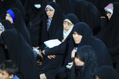 مراسم چله دعای عهد در جوار مزار شهدای گمنام