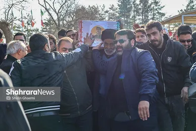 گزارش تصویری | مراسم تدفین پیکرهای شهدای مدافع امنیت در آرامستان بهشت‌رضا(ع) مشهد