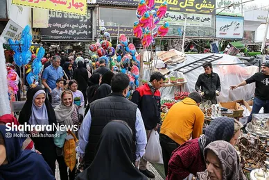 حال و هوای بازار گل در آستانه عید نوروز