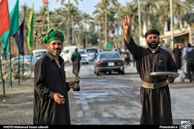 هم‌قدم با زائران کربلا در کنار فرات