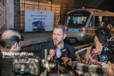 عملیات «تست‌گرم» بخش اول خط سوم قطار شهری مشهد