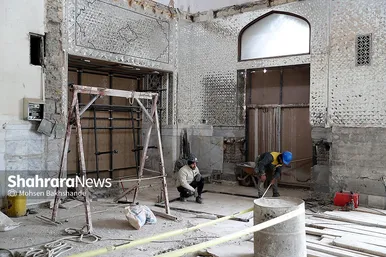 مراسم آغاز عملیات احداث رواق مبارک امیرالمومنین علیه السلام در حرم رضوی