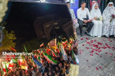 گزارش تصویری | ضیافت خیابانی ۶ زوج ناشنوا برای ترویج ازدواج آسان