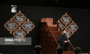 مراسم عزاداری دانشجویان به‌مناسبت اربعین حسینی علیه‌السلام در حضور رهبر انقلاب