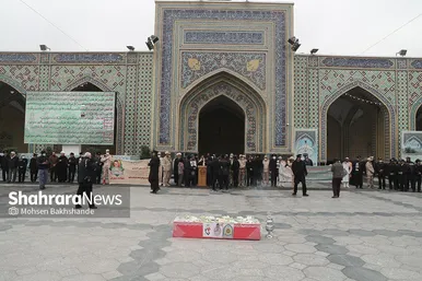 تشییع شهید مرزبانی «معین قدمیاری» در مشهد