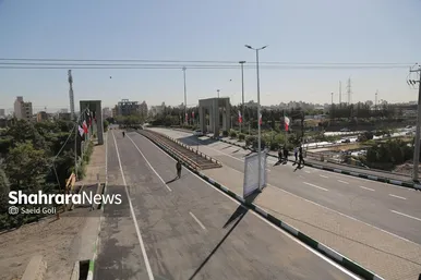 گزارش تصویری | بهره‌برداری از پروژه اتصال بولوار امام‌خمینی(ره) به بولوار نماز در مشهد (۲۸ مرداد ۱۴۰۴)