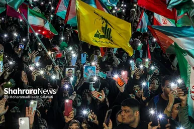 اجتماع مردمی «این المنتقم» در میدان فلسطین مشهد