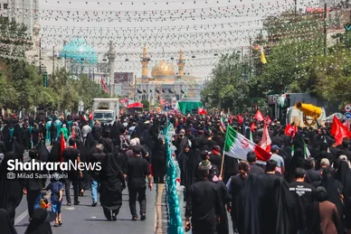 گزارش تصویری | مراسم جاماندگان اربعین حسینی در مشهد