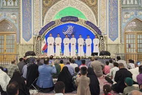 &laquo;نغمه&zwnj;های فتح&raquo; روشنگر توانمندی&zwnj;های ایران و رزمندگان دفاع مقدس است | اجتماع گروه&zwnj;های سرود در حرم مطهر رضوی
