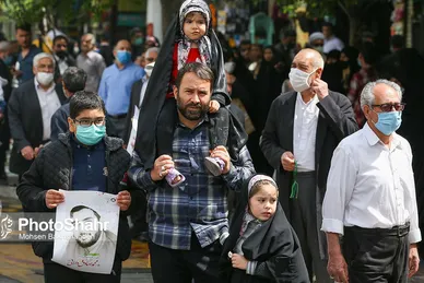 تشییع پیکر شهید حجت الاسلام دارایی در مشهد