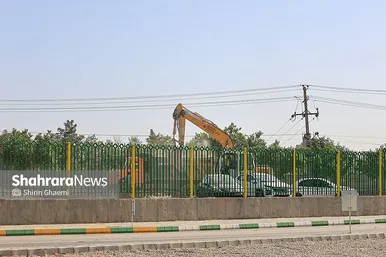 گزارش تصویری | اتفاق  خط لوله اصلی آبرسانی مشهد در بزرگراه شهید سلیمانی
