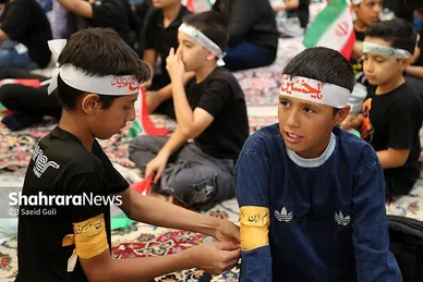 گزارش تصویری | اجتماع نوجوانان عاشورایی در سیزدهمین سوگواره «احلی من العسل» در حرم امام‌رضا(ع)