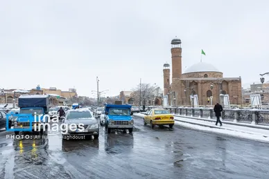گزارش تصویری | برف در تبریز