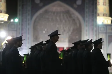 آیین خطبه خوانی شب شهادت امام رضا(ع) در حرم مطهر رضوی