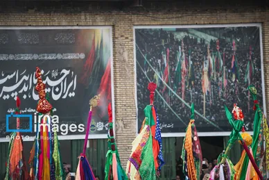 محرم ۱۴۰۴ | عکس‌هایی از آیین سنتی «عَلَم پیغمبر» در میناب