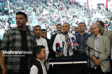 عکس‌هایی از سفر انتخاباتی «مسعود پزشکیان» به مشهد