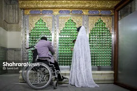 گزارش تصویری | مراسم اعطای ۵۰ سری جهیزیه به زوج&zwnj;های معلول