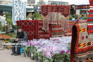 حال و هوای بازار گل در آستانه عید نوروز