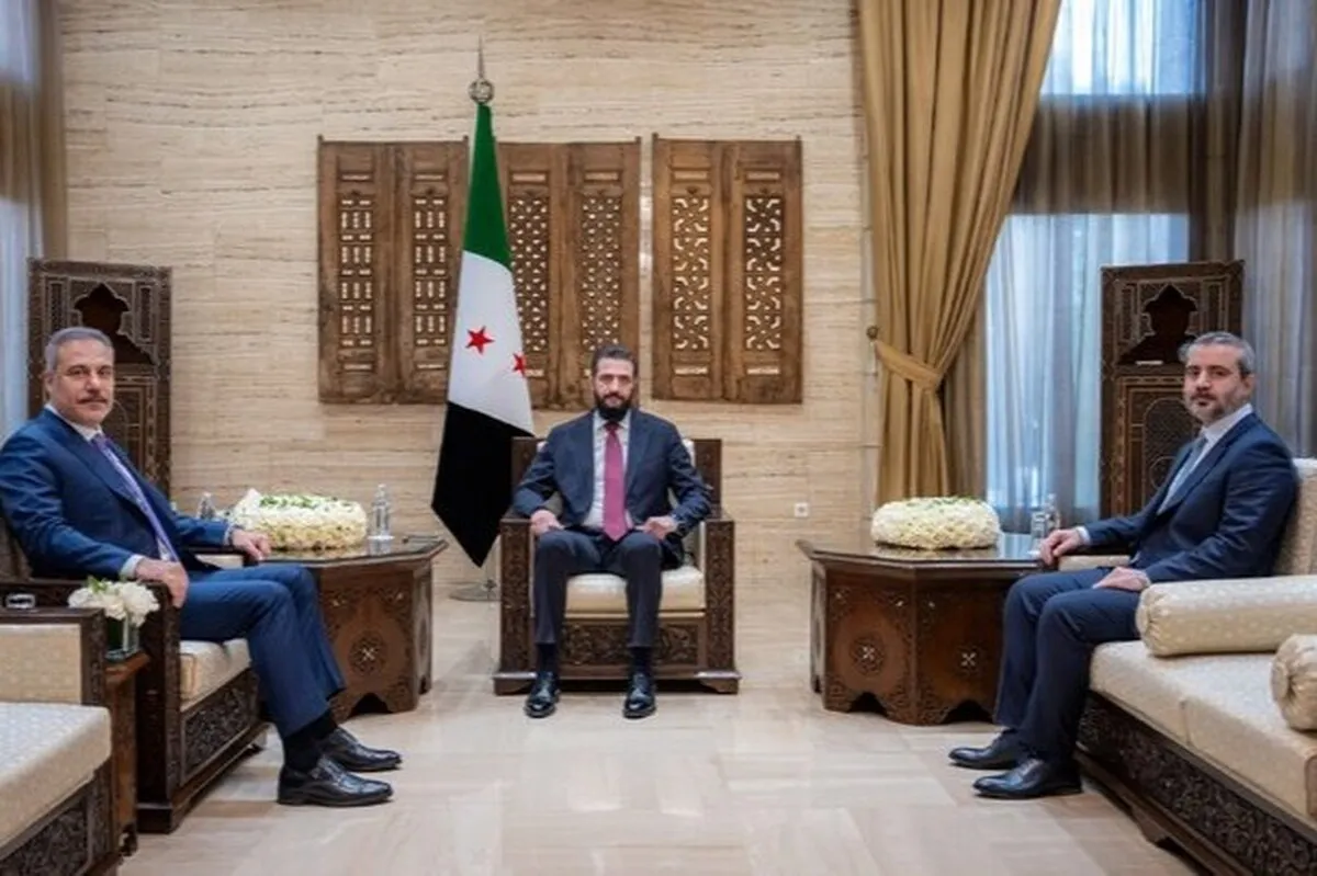 هاکان فیدان با احمد الشرع در دمشق دیدار کرد