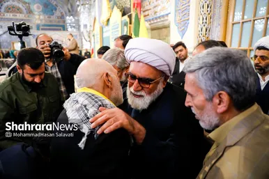 گزارش تصویری | وداع با پیکر مطهر بانوی شهیده معصومه کرباسی در حرم مطهر رضوی - مشهد