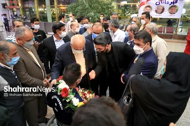 استقبال از سه عضو کاروان پارالمپیک کشور در مشهد