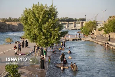 عکس‌هایی از شنا در علی کله دزفول - استان خوزستان