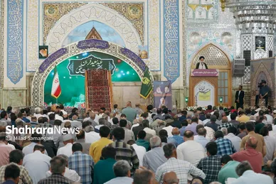 گزارش تصویری | اقامه نماز عید قربان در حرم رضوی (۱۶ خرداد ۱۴۰۴)