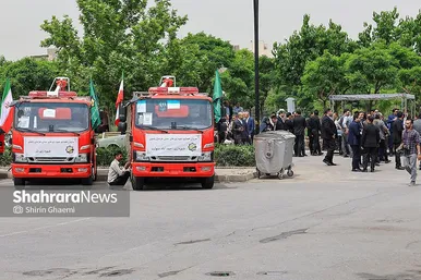 گزارش تصویری | واگذاری ۱۶ دستگاه ماشین‌آلات خدماتی شهری به شهرداری‌های خراسان رضوی