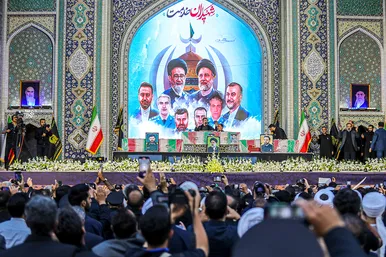 استقبال و تشییع پیکر رئیس‌جمهور و شهدای خدمت در مشهد - 4