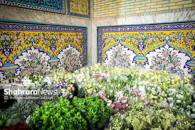 چراغانی و گل آرایی حرم مطهر رضوی در دهه کرامت