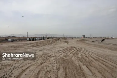 عملیات اجرایی احداث بوستان ۷۳ هکتاری کرامت