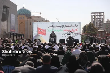 مراسم استقبال کاروان پیاده انصار الحسین (ع)