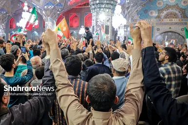 اجتماع مردمی «وعده صادق» در حرم مطهر رضوی