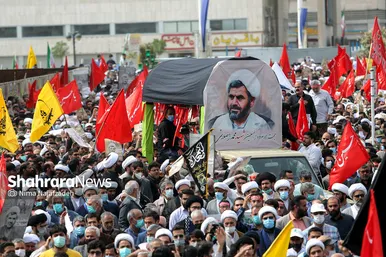 تشییع پیکر شهید حجت الاسلام محمد اصلانی در مشهد