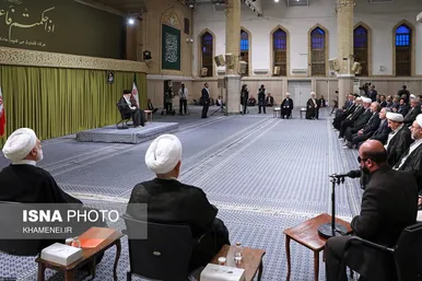 عکس‌هایی از دیدار مسئولان قوه‌قضائیه با رهبر معظم انقلاب (۲ تیرماه ۱۴۰۳)