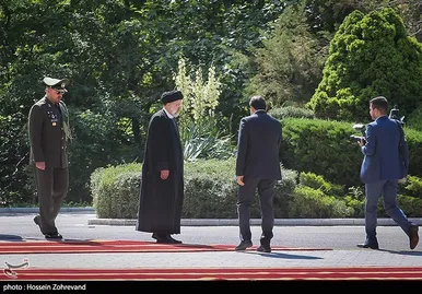 استقبال رسمی رئیسی از رئیس جمهور تاجیکستان