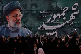 تجمع بزرگ مردم مشهد در نخستین سالگرد شهادت شهید جمهور+فیلم