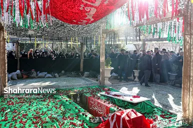 مراسم تشییع و تدفین شهید گمنام در دانشگاه فردوسی مشهد