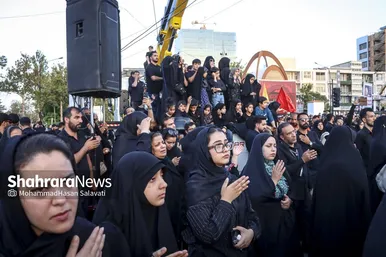 گزارش تصویری | مراسم خیمه سوزان عصر عاشورا در مشهد