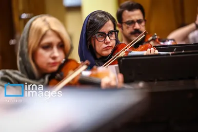 گزارش تصویری | تمرین ارکستر موسیقی ملی ایران
