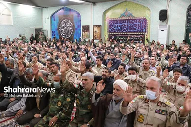 مراسم تشییع پیکر مطهر سرباز شهید «احمد لطفی» در مشهد
