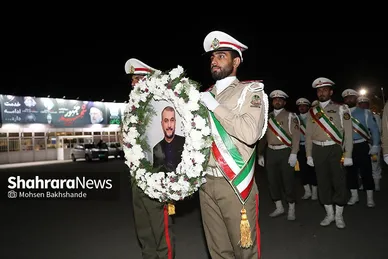 عکس‌های استقبال از پیکر شهید امیر عبداللهیان در مشهد (۳ خرداد ۱۴۰۳)