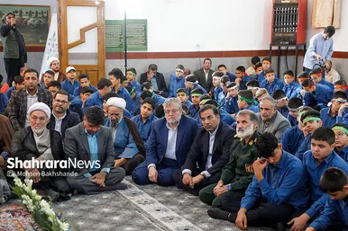 گزارش تصویری | مراسم زنگ نماز در دبیرستان دولتی حسن برزگر مشهد